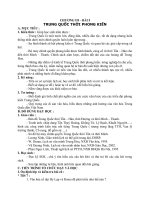 Giáo án Lịch sử 10 bài 5: Trung Quốc thời phong kiến