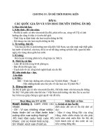 Giáo án Lịch sử 10 bài 6: Các quốc gia Ấn và văn hóa truyền thống Ấn Độ