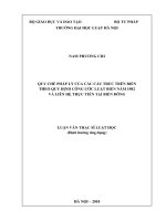 Quy chế pháp lý của các cấu trúc trên biển theo quy định công ước luật biển năm 1982 và liên hệ thực tiễn tại biển đông  