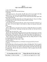 Giáo án Lịch sử 10 bài 13: Việt Nam thời nguyên thủy