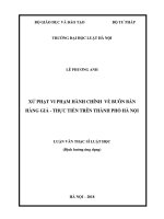 Xử phạt vi phạm hành chính về buôn bán hàng giả   thực tiễn tại thành phố hà nội  