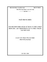 Bảo hộ nhãn hiệu được sử dụng và thừa nhận rộng rãi – quy định pháp luật và thực trạng tại việt nam  