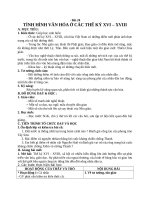 Giáo án Lịch sử 10 bài 24: Tình hình văn hóa ở các thế kỷ XVI  XVIII