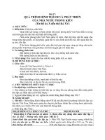 Giáo án Lịch sử 10 bài 17: Quá trình hình thành và phát triển của nhà nước phong kiến (Từ thế kỷ X đến thế kỷ XV)
