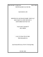 Hợp đồng mua bán doanh nghiệp – pháp luật một số quốc gia trên thế giới và kinh nghiệm cho việt nam  