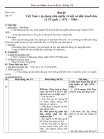 Giáo án Lịch sử 12 bài 25: Việt Nam xây dựng chủ nghĩa xã hội và đấu tranh bảo vệ tổ quốc (1976  1986)