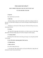 Giáo án Lịch sử 12 bài 13: Phong trào dân tộc dân chủ ở Việt Nam từ năm 1925 đến năm 1930