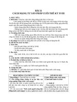 Giáo án Lịch sử 10 bài 31: Cách mạng tư sản Pháp cuối thế kỷ XVIII