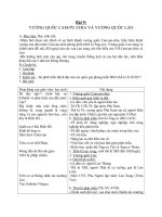 Giáo án Lịch sử 10 bài 9: Vương Quốc Campuchia và Vương quốc Lào