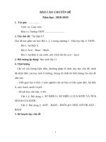 CHỦ ĐỀ: SỰ ĐIỆN LI môn Hóa học