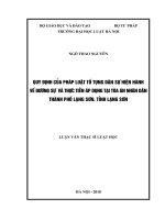 Quy định của pháp luật tố tụng dân sự hiện hành về đương sự và thực tiễn áp dụng tại tòa án nhân dân thành phố lạng sơn, tỉnh lạng sơn  