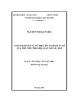 Giao dịch dân sự vô hiệu do vi phạm ý chí của chủ thể theo bộ luật dân sự 2015  