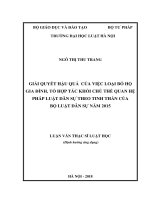 Giải quyết hậu quả của việc loại bỏ hộ gia đình, tổ hợp tác khỏi chủ thể quan hệ pháp luật dân sự theo tinh thần của bộ luật dân sự năm 2015  