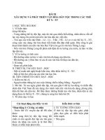 Giáo án Lịch sử 10 bài 20: Xây dựng và phát triển văn hóa dân tộc trong các thế kỷ X  XV