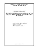 SKKN   định hướng cho học sinh lớp 12 trường THPT hậu lộc 3 giải nhanh một số bài tập số phức ở mức độ vận dụng image marked 