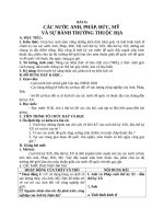 Giáo án Lịch sử 10 bài 35: Các nước Anh, Pháp, Mỹ và sự bành trướng thuộc địa