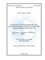 Đảm bảo quyền trẻ em trong thực tiễn xác lập quan hệ giữa cha mẹ và con dựa trên sự kiện nuôi con nuôi ở việt nam  