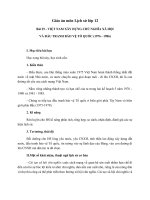 Giáo án Lịch sử 12 bài 25: Việt Nam xây dựng chủ nghĩa xã hội và đấu tranh bảo vệ tổ quốc (1976  1986)
