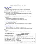 Giáo án Lịch sử 12 bài 14: Phong trào cách mạng 1930  1935