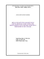 SKKN   rèn luyện kĩ năng giải bài toán chứng minh quan hệ vuông góc trong không gian cho học sinh lớp 11 nhờ sơ đồ tư duy ngược image marked 