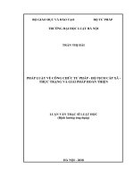 Pháp luật về công chức tư pháp – hộ tịch cấp xã – thực trạng và giải pháp hoàn thiện  