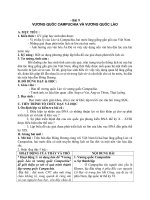 Giáo án Lịch sử 10 bài 9: Vương Quốc Campuchia và Vương quốc Lào