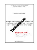 SKKN   tìm giá trị lớn nhất, giá trị nhỏ nhất của môđun một số phức hay tìm số phức có môđun lớn nhất, nhỏ nhất thoả mãn điều kiện cho trước image marked 