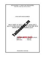 SKKN   phát triển tư duy cho học sinh lớp 12 qua các bài toán ứng dụng tỉ số thể tích trong hình học không gian image marked 