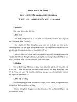 Giáo án Lịch sử 12 bài 17: Nước Việt Nam Dân Chủ Cộng hòa từ sau ngày 2 tháng 9 năm 1945 đến ngày 19121946