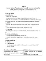 Giáo án Lịch sử 10 bài 23: Phong trào Tây Sơn và sự nghiệp thống nhất đất nước bảo vệ Tổ quốc bảo vệ Tổ quốc
