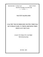 Loại trừ trách nhiệm bồi thường thiệt hại do vi phạm nghĩa vụ trong hợp đồng theo pháp luật việt nam  