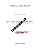 SKKN   hướng dẫn học sinh chinh phục bài toán về tọa độ phẳng trong đề thi THPT quốc gia image marked 