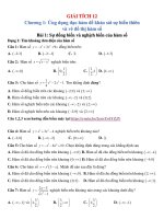 Chương I. §1. Sự đồng biến, nghịch biến của hàm số