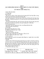 Giáo án Lịch sử 10 bài 17: Quá trình hình thành và phát triển của nhà nước phong kiến (Từ thế kỷ X đến thế kỷ XV)