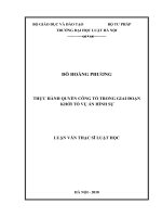 Thực hành quyền công tố trong giai đoạn khởi tố vụ án hình sự  