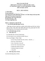 ĐỊNH DẠNG VĂN BẢN VÀ MỘT SỐ CHỨC NĂNG  CỦA HỆ SOẠN THẢO VĂN BẢN MICROSOFT WORD MÔN TIN HỌC LỚP 10