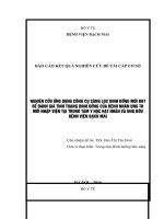 NGHIÊN cứu ỨNG DỤNG CÔNG cụ SÀNG lọc DINH DƯỠNG mới BBT để ĐÁNH GIÁ TÌNH TRẠNG DINH DƯỠNG của BỆNH NHÂN UNG THƯ mới NHẬP VIỆN tại TRUNG tâm y học hạt NHÂN và UNG bướu BỆNH VIỆN BẠCH MAI 