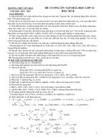 de cuong on tap hk2 hoa hoc 12 nam 2018 2019 truong yen hoa ha noi 