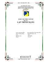 BÁO CÁO THỰC HÀNH Môn học: LẬP TRÌNH MẠNG