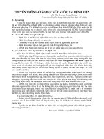 truyen thong giao duc suc khoe tai benh vien