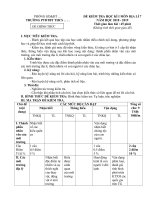 Đề KT HKI môn địa lí 7 có ma trận, đáp án; có trắc nghiệm và tự luận