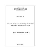 Di sản hóa ở việt nam  nghiên cứu trường hợp đền hát môn, huyện phúc thọ, thành phố hà nội