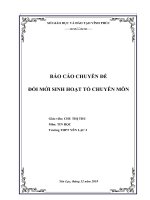 CHUYÊN ĐỀ TIẾP CẬN BÀI HỌC THEO PHƯƠNG PHÁP HOẠT ĐỘNG NHÓM NHẰM PHÁT HUY TÍNH TÍCH CỰC CỦA HỌC SINH QUA BÀI 10 CẤU TRÚC LẶP