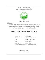 khóa luận tốt nghiệp đánh giá hiện trạng xử lý nước thải của nhà máy núi pháo  công ty TNHH khai thác chế biến khoáng sản núi pháo trên địa bàn xã hà thượng – huyện đại từ   tỉnh thái nguyên 