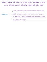 SKKN Phương pháp giải bài tập  hiđrocacbon 2019 2020