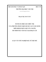 ĐÁNH GIÁ HIỆU QUẢ điều TRỊ của PHƯƠNG PHÁP cận TAM CHÂM TRÊN BỆNH NHÂN LIỆT nửa NGƯỜI DO NHỒI máu não SAU GIAI đoạn cấp 