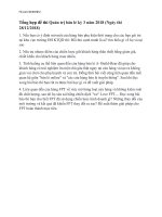 Tổng hợp đề thi quản trị bán lẻ kỳ 3 năm 2018