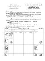 Đề KT HKI môn địa lí 6 có ma trận và đáp án dễ hiểu