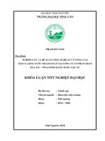khóa luận tốt nghiệp nghiên cứu và đề xuất công nghệ xử lý nâng cao chất lượng nước thải hầm lò tại công ty cổ phần than hà lầm  vinacomin bằng màng lọc UF 