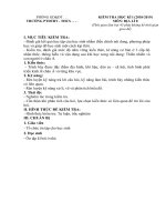 Đề KT HKI môn địa lí 8 có ma trận, đáp án; có trắc nghiệm và tự luận